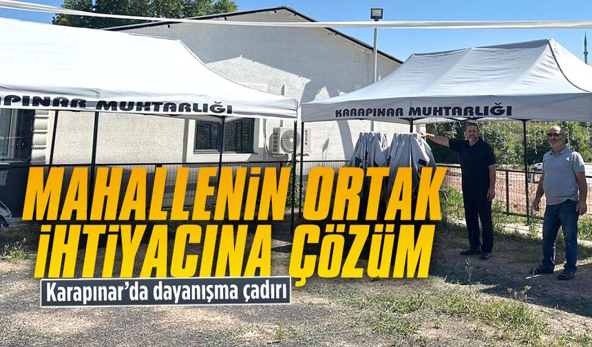 Karapınar’da dayanışma çadırı