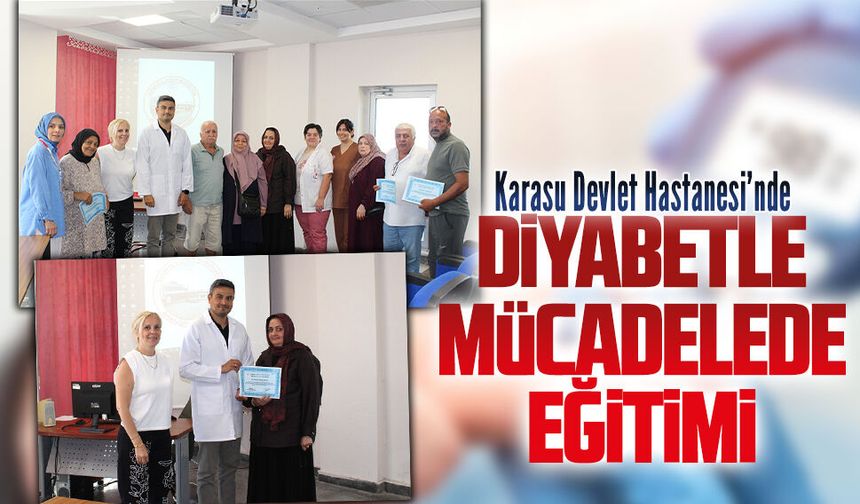 Karasu Devlet Hastanesi Diyabet Okulu’nda hastalara yol haritası anlatıldı
