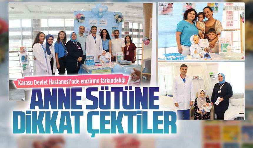 Karasu Devlet Hastanesi’nde emzirme farkındalığı