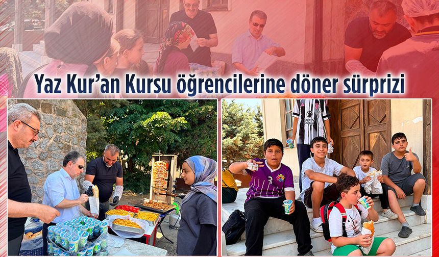 Yaz Kur’an Kursu öğrencilerine döner sürprizi