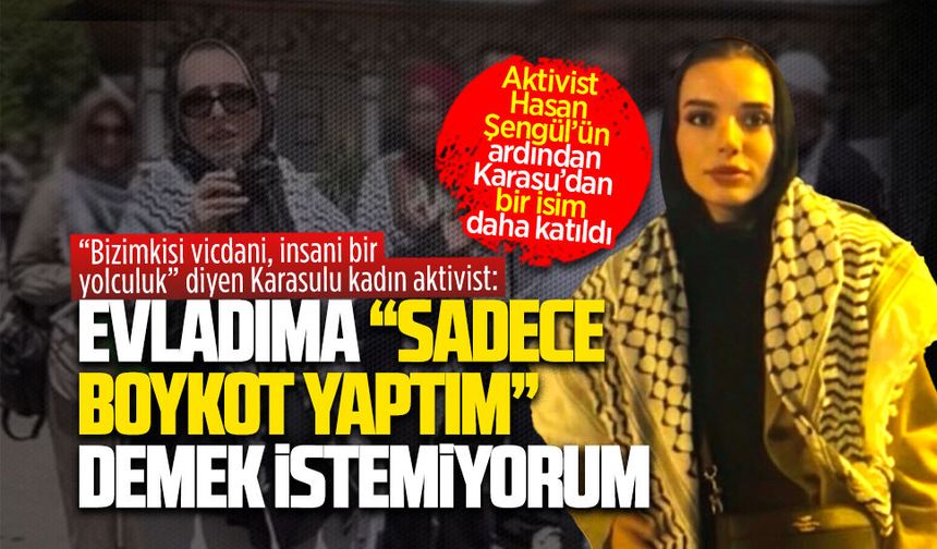 Uluslararası Filistin Kara Konvoyu’nda Karasulu bir isim daha