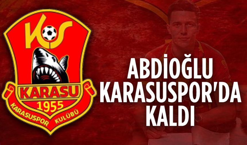 Alparslan Abdioğlu Karasuspor'da kaldı