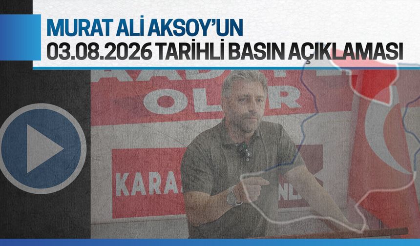 Murat Ali Aksoy: İnsan dediğimiz, omurgalı olmalı!