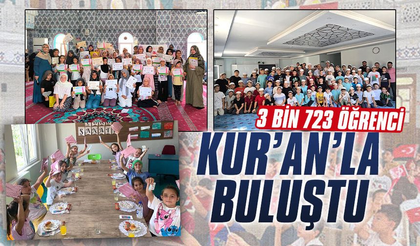 Karasu’da Yaz Kur’an Kursları 3 bin 723 öğrenciyle tamamlandı