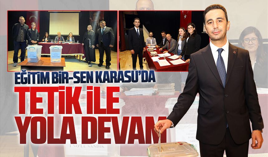 Eğitim Bir-Sen Karasu Temsilciliği’nde Mustafa Tetik yeniden seçildi