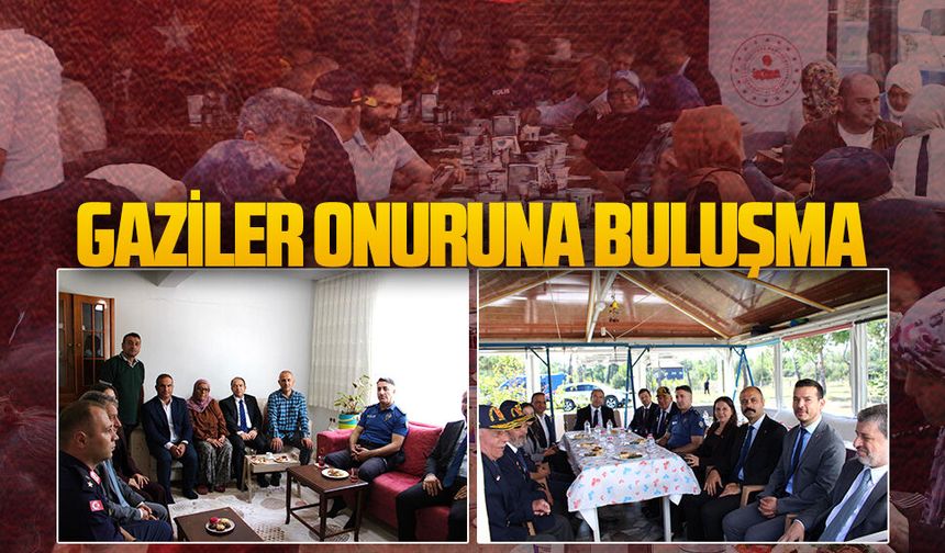 Karasu’da gaziler ve aileleri unutulmadı