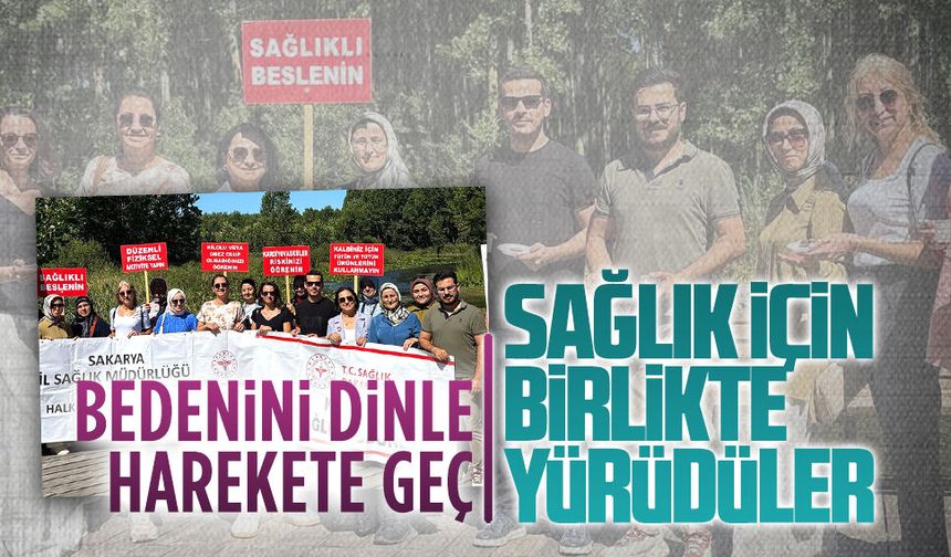 Karasu’da Halk Sağlığı Haftası kapsamında yürüyüş düzenlendi