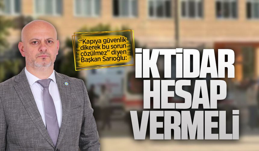 Başkan Sarıoğlu, Manisa’da yaşanan olayın ardından açıklamada bulundu