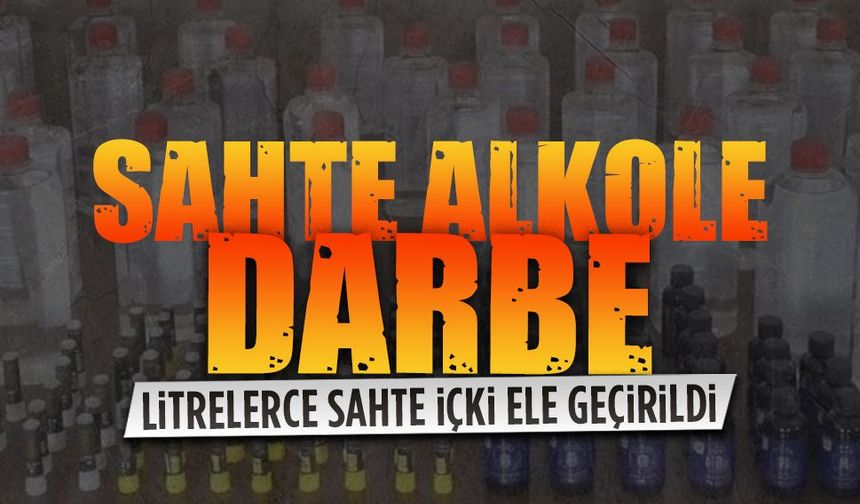 Sahte alkol operasyonunda şüpheliler yakalandı