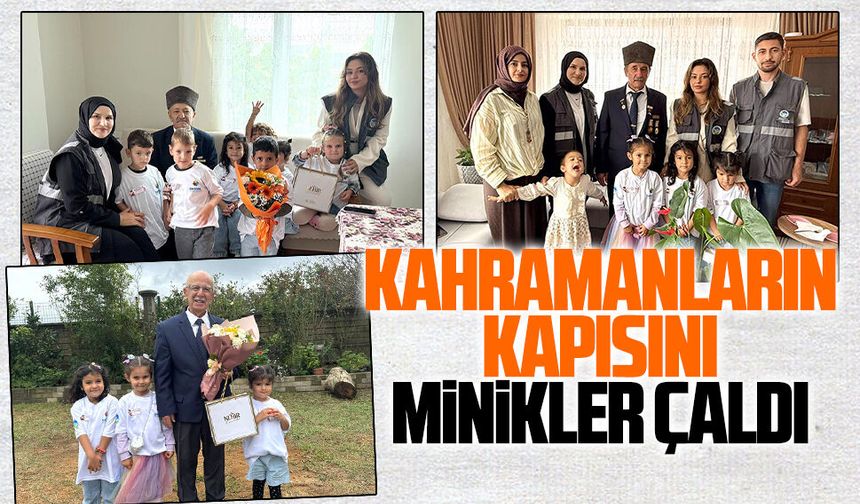Karasulu SGM’li miniklerden gazilere anlamlı ziyaret