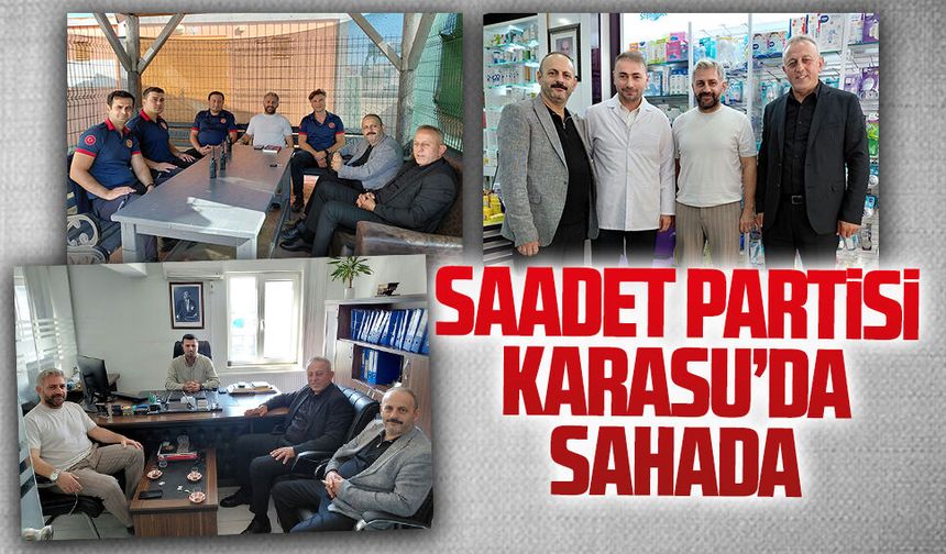 Saadet sahada, Karasu’nun her kesimiyle buluşuyor