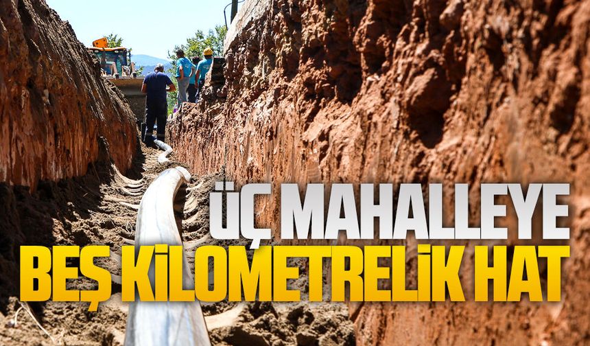 Karasu’nun üç mahallesinin içme suyu sorununa SASKİ’den 5 kilometrelik neşter