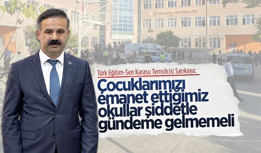 Türk Eğitim-Sen Karasu’dan Manisa’daki saldırıya sert tepki