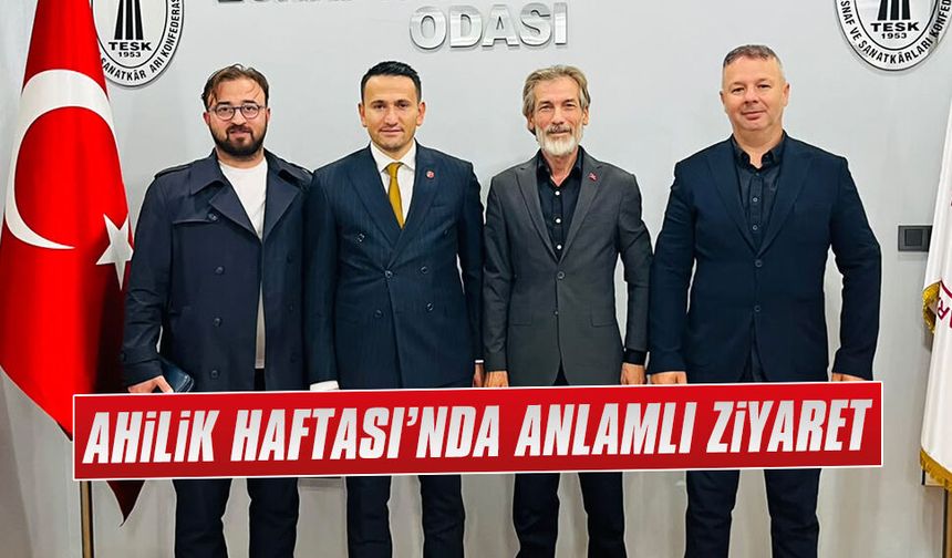 Hakkı İskender’den Cihan Emre’ye Ahilik Haftası ziyareti