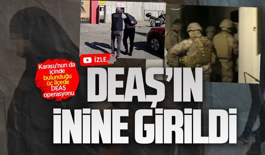 Karasu’nun da içinde bulunduğu üç ilçede DEAŞ operasyonu