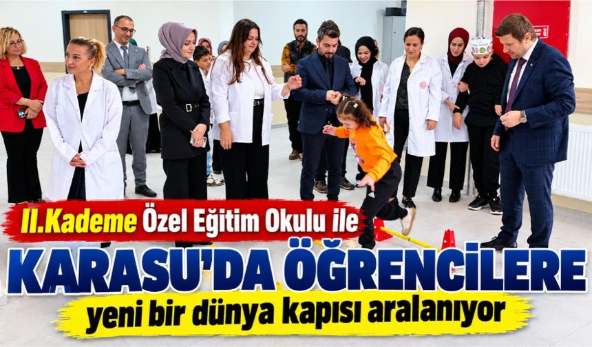 Karasu’da fark oluşturan okulda sınıftan hayata uzanan eğitim