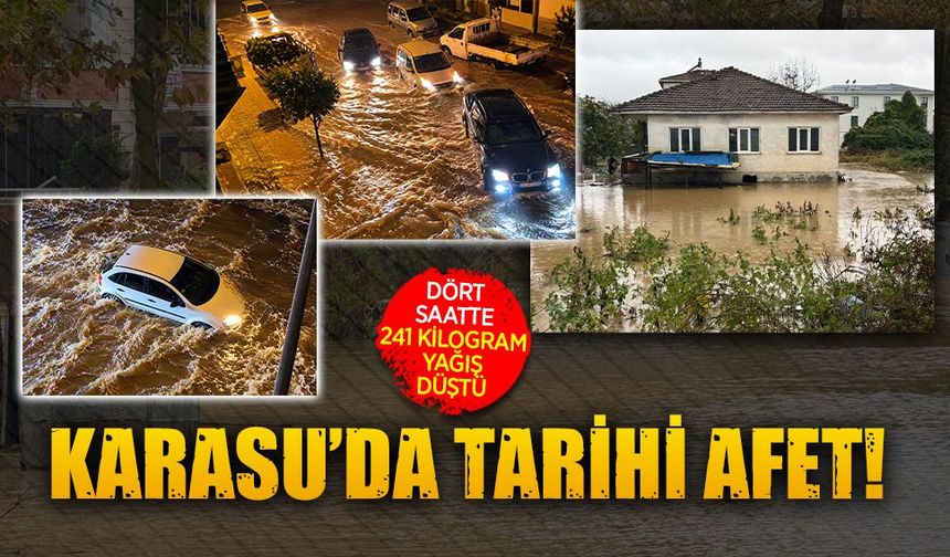 Karasu’da tarihi afet