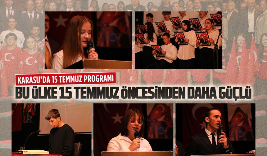 Şehit Üsteğmen İbrahim Abanoz Anadolu Lisesi’nde 15 Temmuz programı düzenlendi