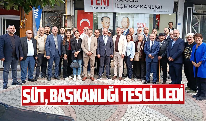 Yeni Parti’de Aykut Süt'ün başkanlığı tescillendi