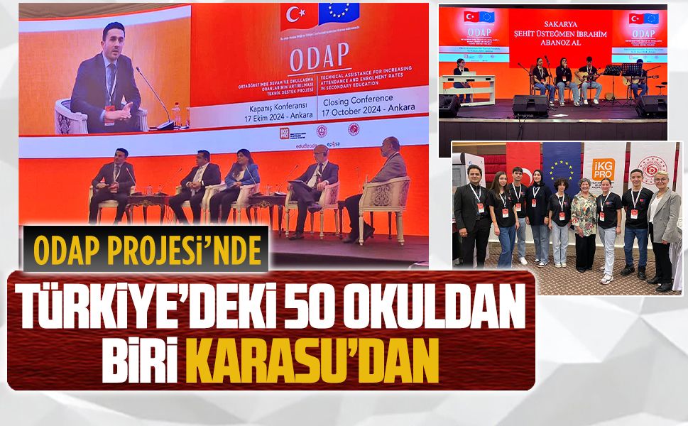 Şehit Üsteğmen İbrahim Abanoz Anadolu Lisesi, Odap Projesi’ni başarı ile tamamlandı