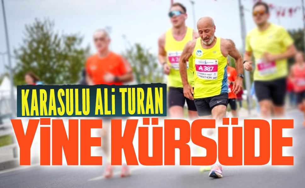 Karasulu Ali Turan İstanbul Yarı Maratonu’nda Türkiye ikincisi oldu