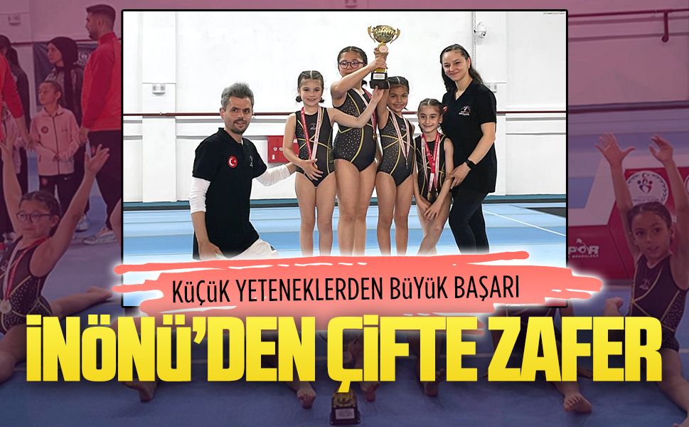 İnönü İlkokulu’ndan jimnastikte çifte madalya