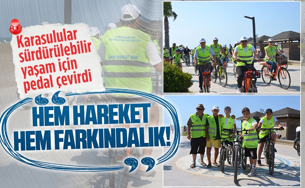 Dünya Bisiklet Günü’nde Karasu’da anlamlı etkinlik
