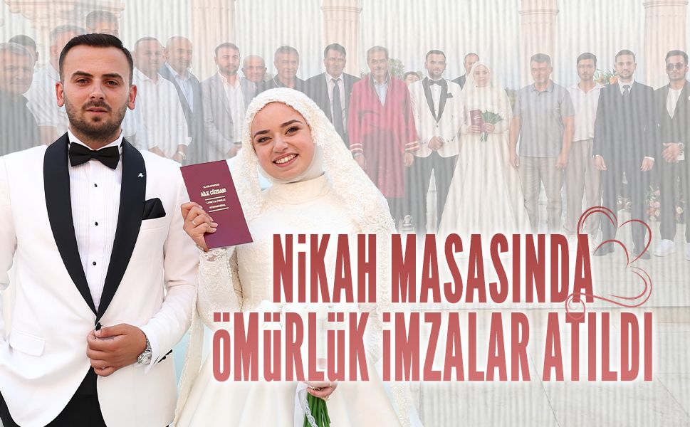Aysel ve Mücahit’in kalpleri birleşti