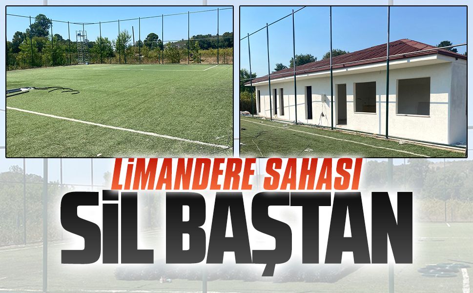 Limandere sahasında hummalı çalışma