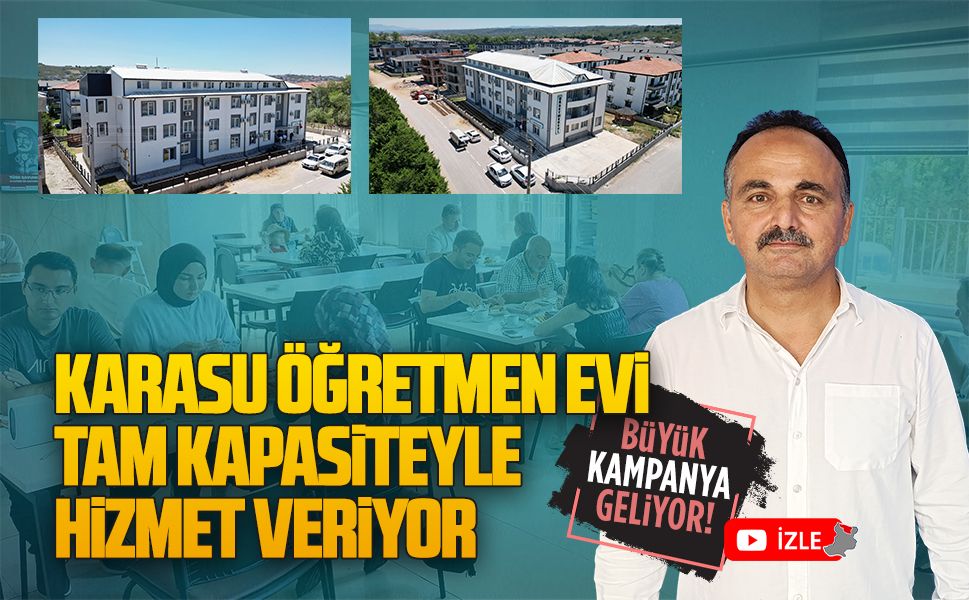 Karasu Öğretmen Evi, tam kapasiteyle misafirlerini ağırlıyor