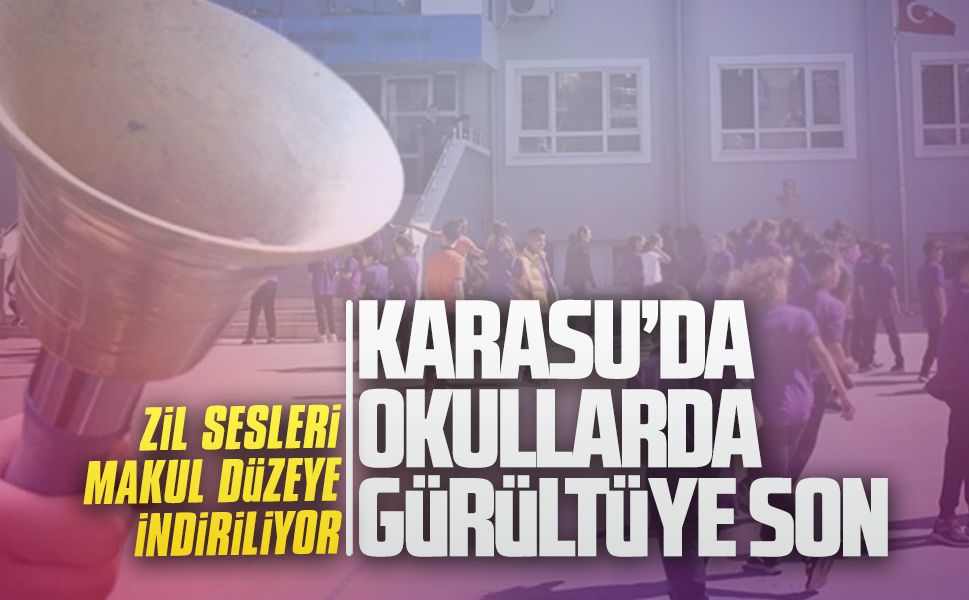 Karasu’da okullarda gürültüye son
