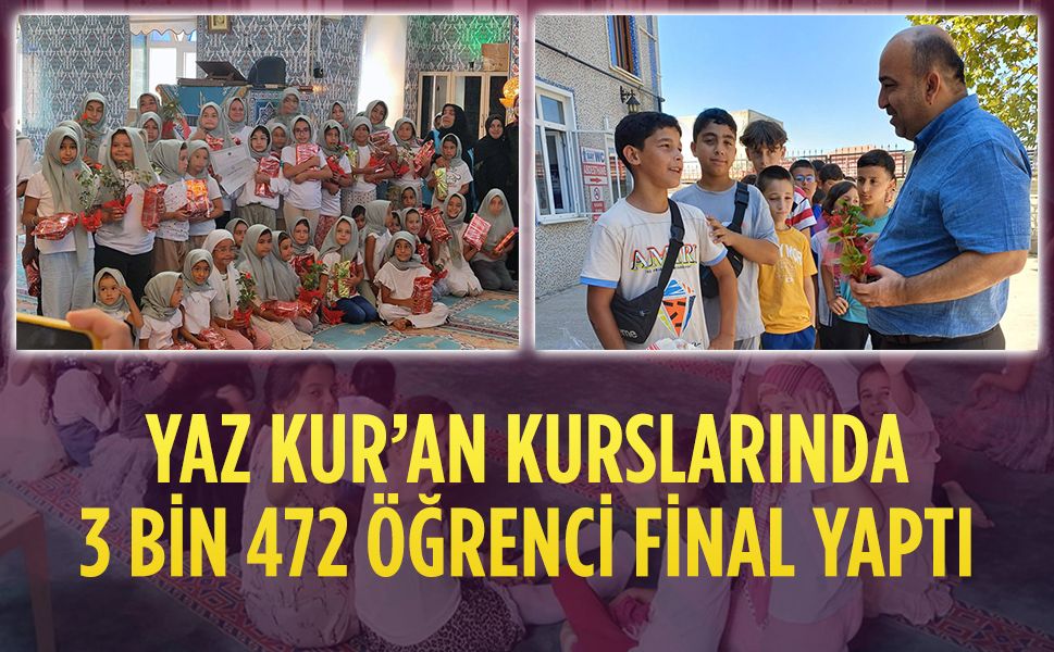 Karasu’da 2025 Yaz Kur’an kursları sona erdi