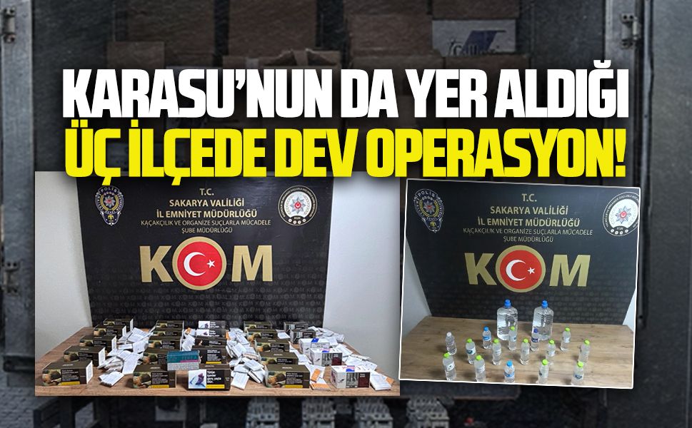 Polisten kaçak tütün ve alkol baskını