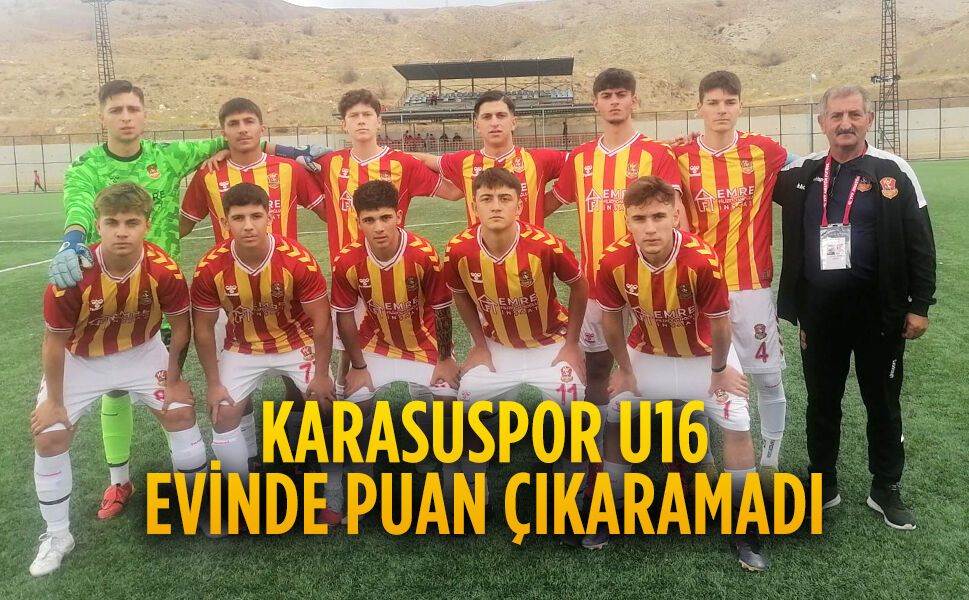Karasuspor U16 evinde puan çıkaramadı