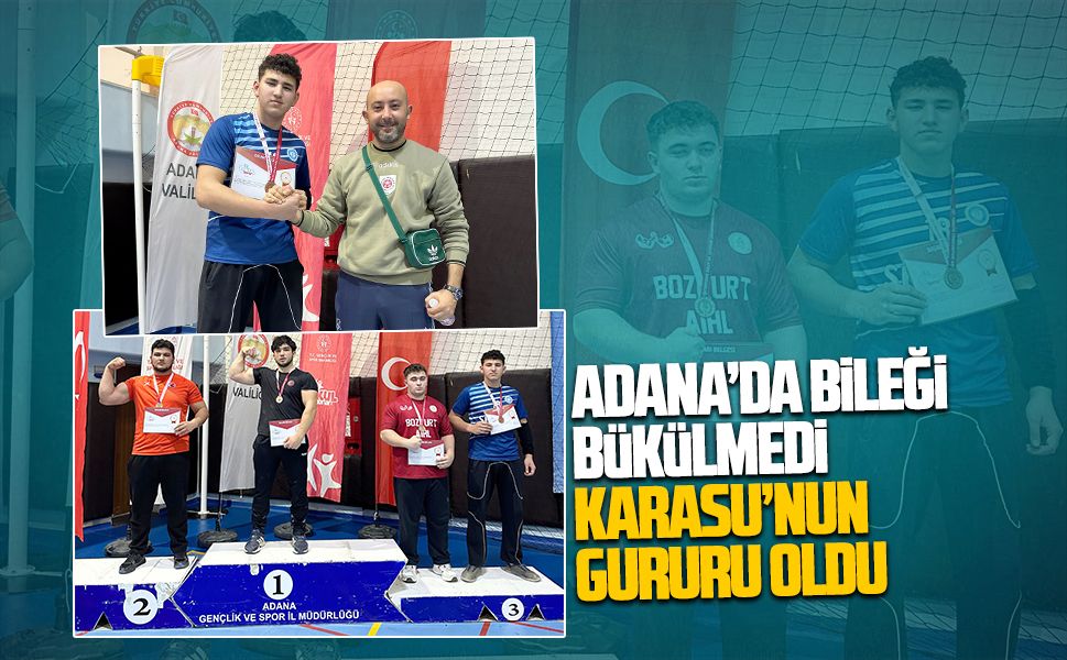 Bilek güreşinde Türkiye dördüncülüğü Karasu’ya geldi