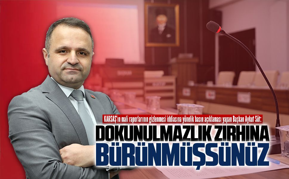 Başkan Aykut Süt’ten KARSAŞ’ın mali raporlarının gizlenmesi iddiasına yönelik açıklaması