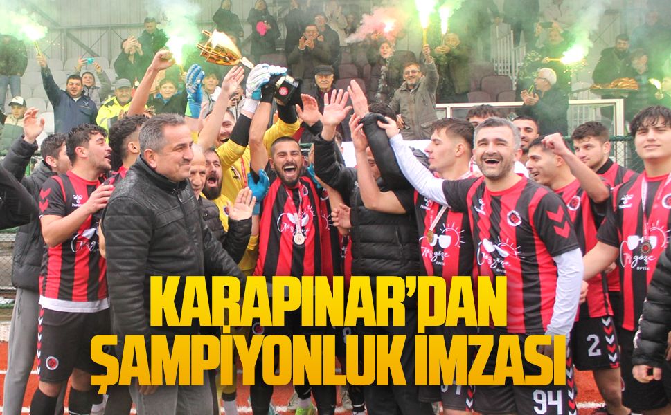 Karapınar’dan şampiyonluk imzası