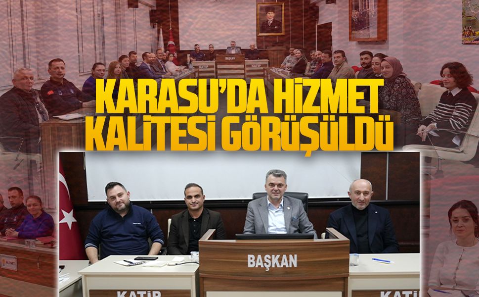 Karasu Belediyesi’nde müdürler toplantısı yapıldı