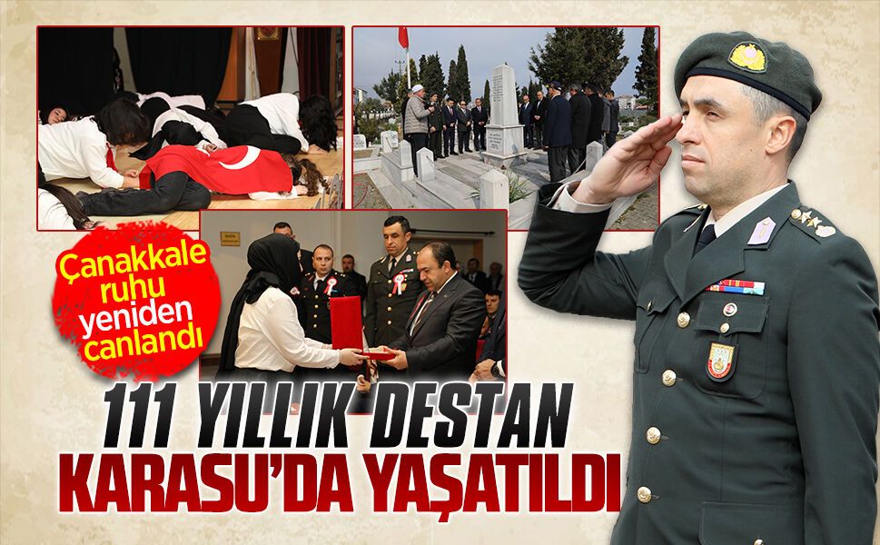 Çanakkale Şehitleri 111. yıldönümünde Karasu’da anıldı