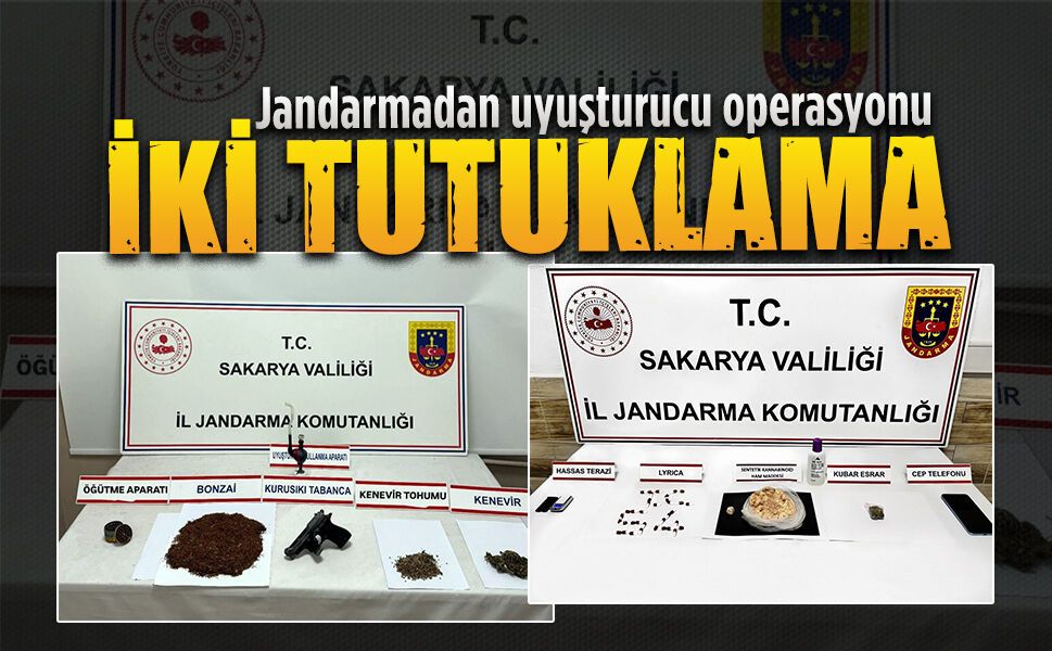 Jandarmadan uyuşturucu operasyonu: 2 kişi tutuklandı