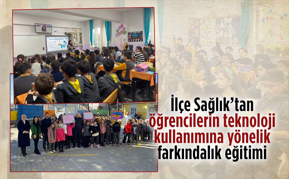 Karasu İlçe Sağlık Müdürlüğü’nden öğrencilere teknoloji kullanımına yönelik farkındalık eğitimi