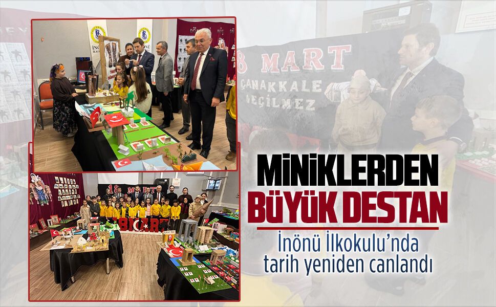 İnönü İlkokulu’nda Çanakkale ruhu sergiyle yaşatıldı
