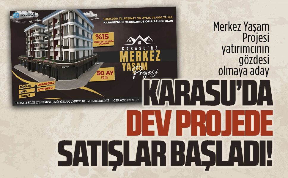 Merkez Yaşam Projesi yatırımcının gözdesi olmaya aday