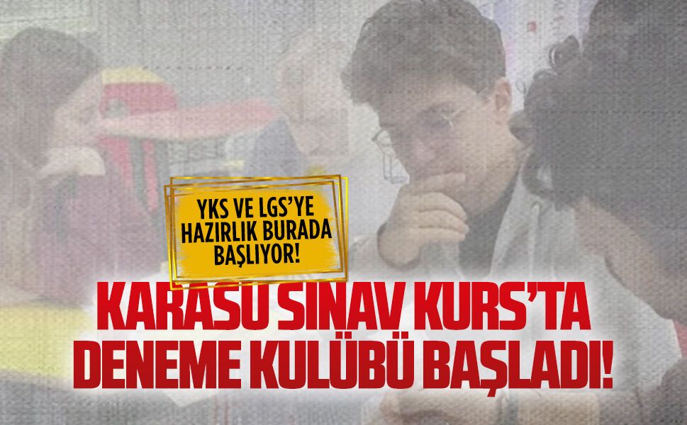 Karasu Sınav Kurs’ta her sınıfa özel deneme kulübü başladı