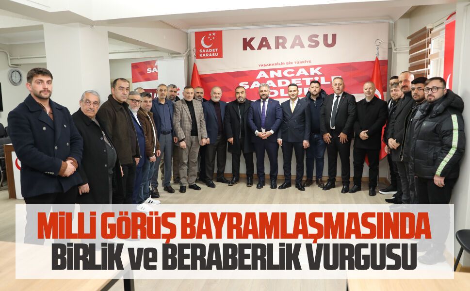 Milli Görüş bayramlaşmasında birlik ve beraberlik tablosu