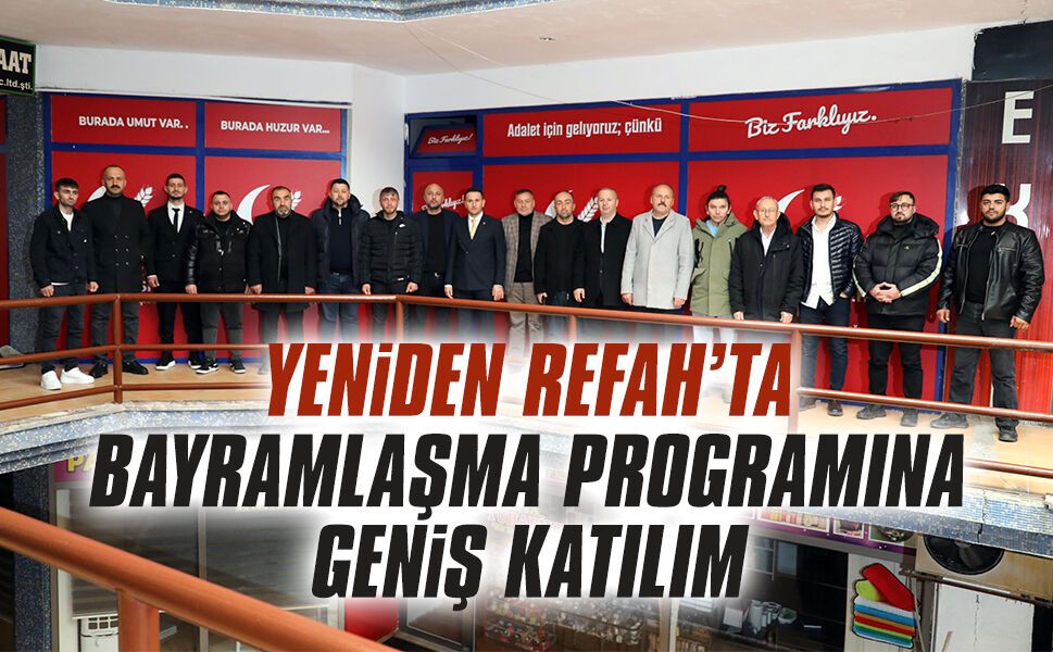 Yeniden Refah Karasu teşkilatı, parti binasında bayramlaştı