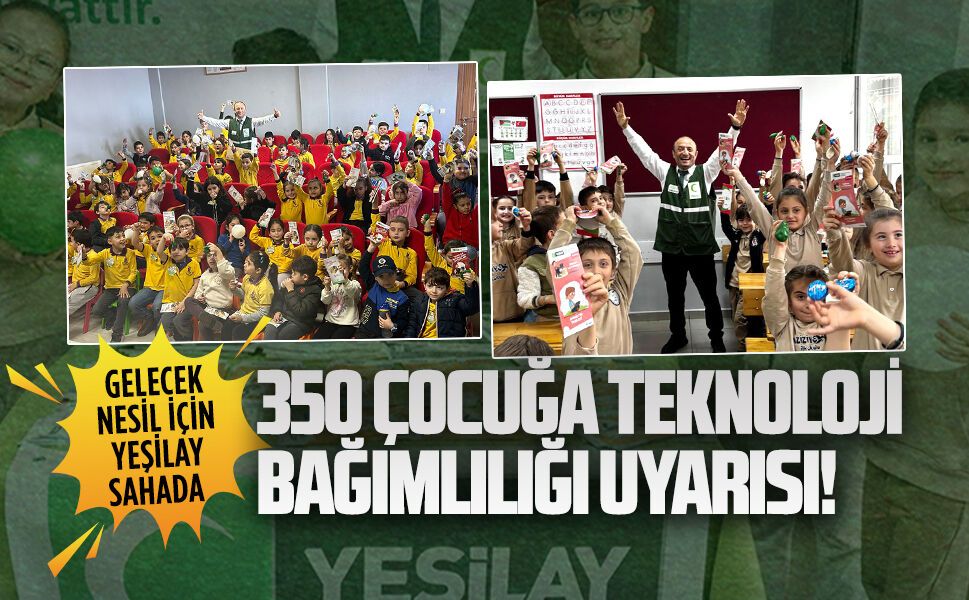 Yeşilay Haftası’nda 350 öğrenciye farkındalık eğitimi