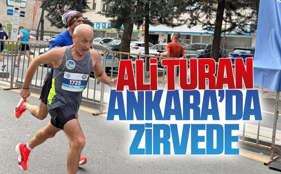 Anadolu Ajansı’nın 106. yılı koşusunda 65-69 yaş kategorisinde birincilik Ali Turan’ın