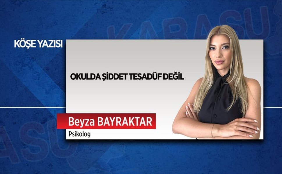 Okulda şiddet tesadüf değil