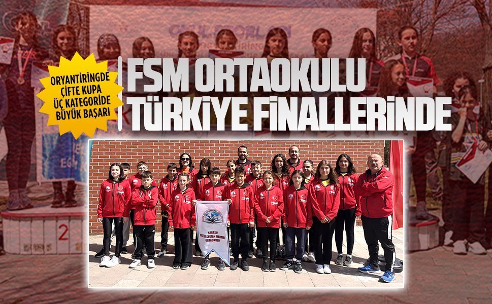 FSM Ortaokulu, Oryantiring Marmara Bölge Finalleri’ne damga vurdu